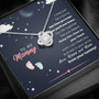 Mom Necklace, To My Mommy, From Baby Bump Necklace , Pregnancy Gift For Mommy From Baby Bump