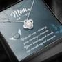 Mom Your Life Was A Blessing - Love Knot Necklace