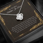 Mother-In-Law Necklace: Mother-In-Law, Mother-In-Law Gift, Mother-In-Law Necklace, To My Mother-In-Law Card, Funny The Love Knot Necklace