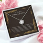 Mother-In-Law Necklace: Mother-In-Law, Mother-In-Law Gift, Mother-In-Law Necklace, To My Mother-In-Law Card, Funny The Love Knot Necklace