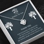 Mother’S Day - To My Mother-In-Law - Family Tree - Love Knot Necklace
