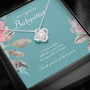 Nanny Necklace, Nanny Gift, Babysitter Gift, Nanny Thank You, Nanny Appreciation, Gorgeous Nanny Gift, Nanny Leaving Gift, Truly Amazing Nanny, Babysitter Thank You, Best Nanny Gift, Aesthetic Nanny Gift, Love Knot Necklace, Babysitter Leaving