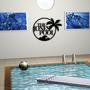 Personalized Family Pool Palm Tree Metal Sign,Family Pool Sign, Swimming Pool Metal Sign, Custom Pool House Sign, Last Name Pool Sign
