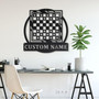 Personalized Game Checkers Monogram Metal Sign Art , Custom Game Checkers Metal Sign, Game Lover Sign Decoration For Living Room Personalized Game Checkers Monogram Metal Sign Art , Custom Game Checkers Metal Sign, Game Lover Sign Decoration For Living Room