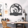 Personalized Hammerhead Shark Metal Sign Art | Custom Shark Monogram Metal Sign | Birthday Gift | Animal Funny | Father&#39;s Day Gift