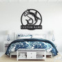 Personalized Hammerhead Shark Metal Sign Art | Custom Shark Monogram Metal Sign | Birthday Gift | Animal Funny | Father&#39;s Day Gift