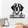 Personalized St Bernard Dog Metal Sign | St Bernard Dog Metal Wall Art | Dog Metal Sign | St Bernard Dog Gift | Dog Lover | St Bernard Dog