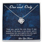 Promise Love Knot Necklace For Her, Gift For Girlfriend/Wife From Boyfriend, Anniversary Gift, Valentine Day Gifts, Gift For Girlfriends Birthday