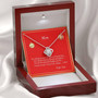To Mom "For All The Times Love Knot Necklace" From Son