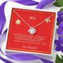 To Mom "For All The Times Love Knot Necklace" From Daughter