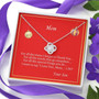To Mom "For All The Times Love Knot Necklace" From Son