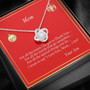 To Mom "For All The Times Love Knot Necklace" From Son