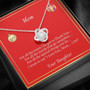 To Mom "For All The Times Love Knot Necklace" From Daughter