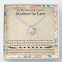 To My Amazing Future Mother-In-Law Gift Love Knot Necklace, Gift For Future Mother-In-Law, Birthday Mother's Day Gift Necklace