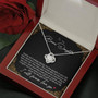 To My Bonus Daughter Family Isn't Always Blood Love Knot Necklace