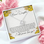 To My Bonus Daughter Family Isn't Always Blood Love Knot Necklace