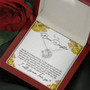 To My Bonus Daughter Family Isn't Always Blood Love Knot Necklace
