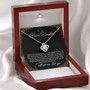 To My Bonus Daughter Family Isn't Always Blood Love Knot Necklace