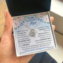 To My Boyfriend's Mom - Thank You For Sharing Your Son | Love Knot Necklace
