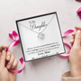 To My Daughter - Always Remember That You Are Loved - Elegant Love Knot Necklace - Tmd01
