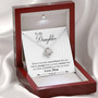 To My Daughter - Always Remember That You Are Loved - Elegant Love Knot Necklace - Tmd01