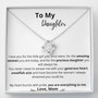 To My Daughter - "You Are Everything To Me" - Love Knot Necklace For Your Daughter