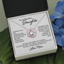 To My Daughter - You Will Always Be My Baby Girl | Love Knot Necklace