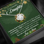 To My Daughter You Are A Gift From Heaven Love Knot Necklace | Gift For Her | Gift From Mom