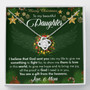 To My Daughter You Are A Gift From Heaven Love Knot Necklace | Gift For Her | Gift From Mom