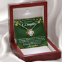 To My Daughter You Are A Gift From Heaven Love Knot Necklace | Gift For Her | Gift From Mom