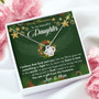 To My Daughter You Are A Gift From Heaven Love Knot Necklace | Gift For Her | Gift From Mom