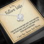 To My Future Wife, You're My Perfect Match Love Knot Necklace - Valentine's Day Gift For Her, Engagement Gift, Gift For Fiance
