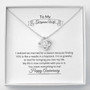 To My Gorgeous Wife, Love Knot Necklace, Anniversary Necklace, Anniversary Pendant, Christian Gift Idea, Sentimental Gift, Thoughtful Gift, Golden Anniversary, 40Th Anniversary