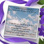 To My Granddaughter Gift Love Knot Necklace, To My Beautiful Granddaughter. "Someday When The Pages Of My Life End...."