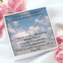 To My Granddaughter Gift Love Knot Necklace, To My Beautiful Granddaughter. "Someday When The Pages Of My Life End...."