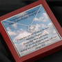 To My Granddaughter Gift Love Knot Necklace, To My Beautiful Granddaughter. "Someday When The Pages Of My Life End...."
