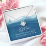 To My Mom Love Knot Necklace Mother's Day Message Card Gift From Daughter