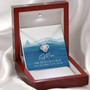 To My Mom Love Knot Necklace Mother's Day Message Card Gift From Daughter
