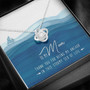 To My Mom Love Knot Necklace Mother's Day Message Card Gift From Daughter