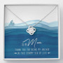 To My Mom Love Knot Necklace Mother's Day Message Card Gift From Daughter