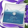 To My Mom Love Knot Necklace Mother's Day Message Card Gift From Daughter