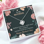 To My Mother, Hearts For A Lifetime Love Knot Necklace Mother's Day Special
