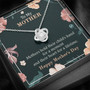 To My Mother, Hearts For A Lifetime Love Knot Necklace Mother's Day Special