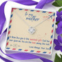 To My Mother Love Knot Necklace