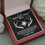 To My Smokin Hot Doe From Loving Husband Love Knot Necklace | Valentines Gift For Wife | Original Hunting Couple Jewelry Gift | To Wife From