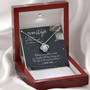 To My Wife My Heart Belong To You Love Knot Necklace Message Card From Husband