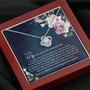 To My Wife On Our 1St Anniversary - Love Knot Necklace