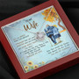 To My Wife You're My Sunshine Love Knot Necklace Mother's Day Mesage Card Gift From Husband