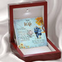 To My Wife You're My Sunshine Love Knot Necklace Mother's Day Mesage Card Gift From Husband