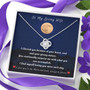 To The Moon And Back - Love Knot Necklace, For My Loving Wife
